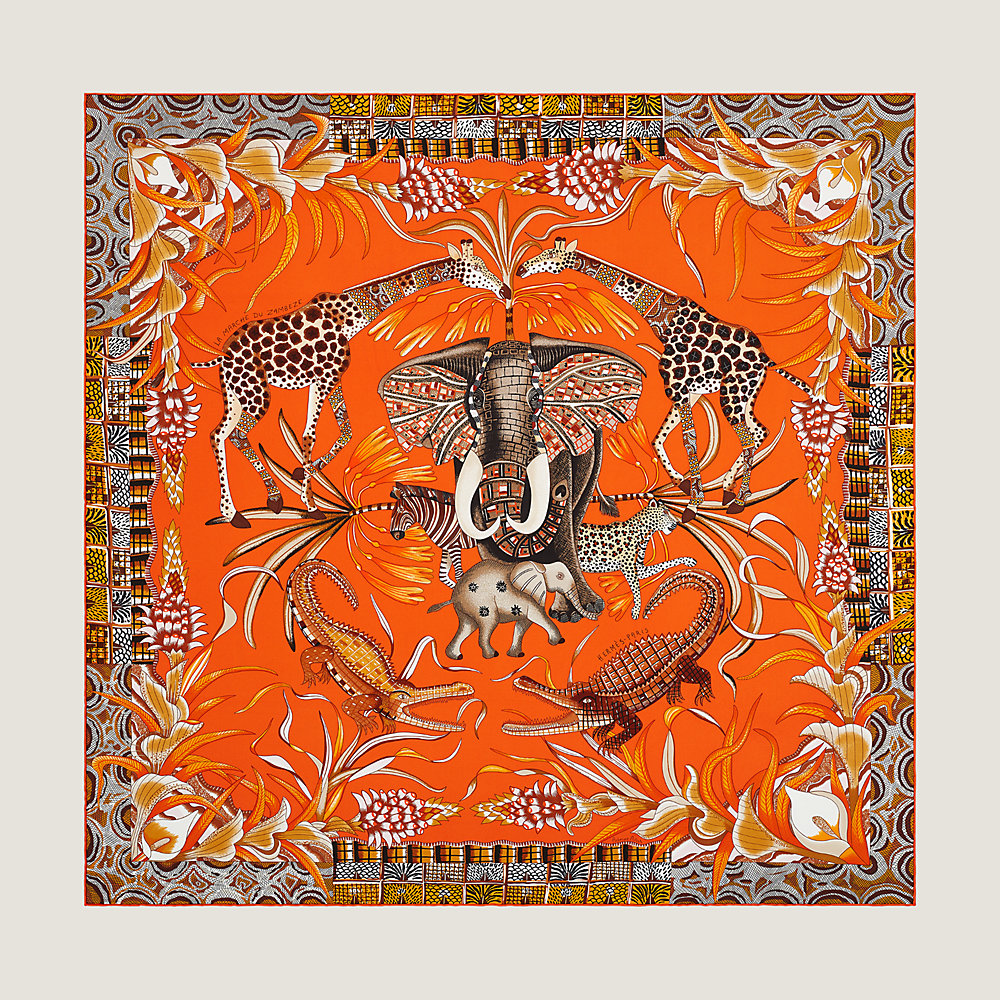 La Marche du Zambeze scarf 90 | Hermès Australia